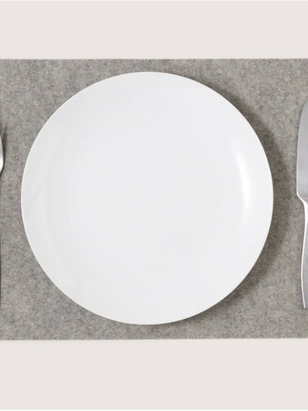 Graf Lantz Merino Wool Rectangle Placemat in Granite, Set of 8